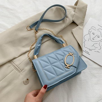 Fashion Portable Small Square Bag With Chain Shoulder