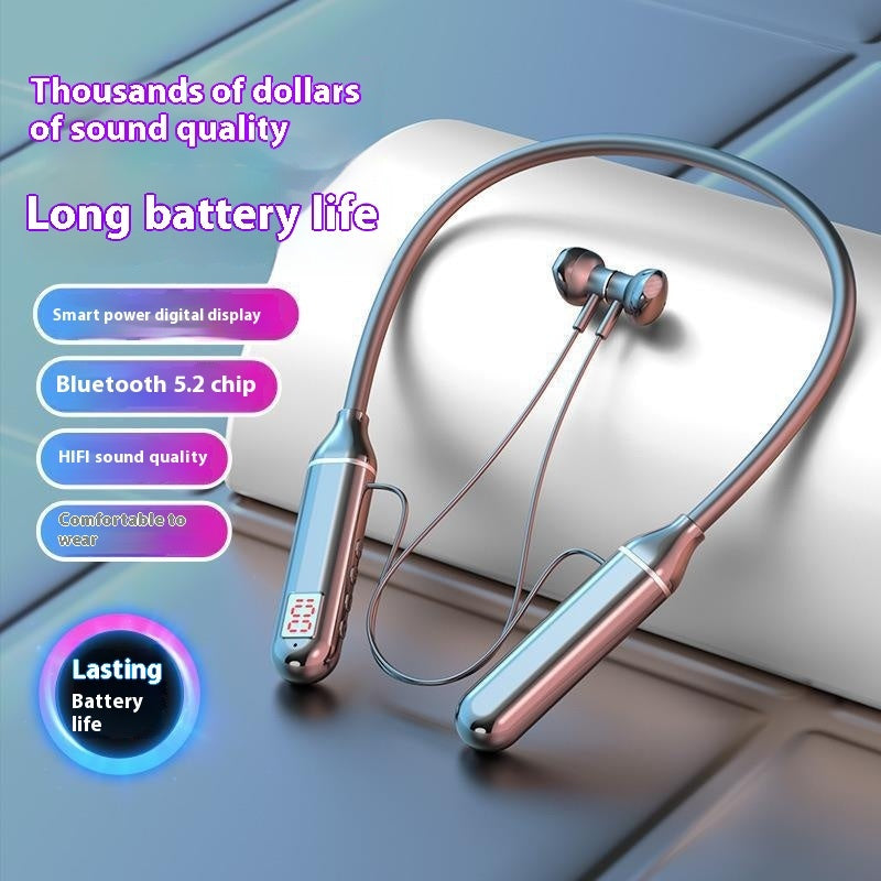 Neck Hanging Large Power G09 Digital Display Wireless Bluetooth Headset