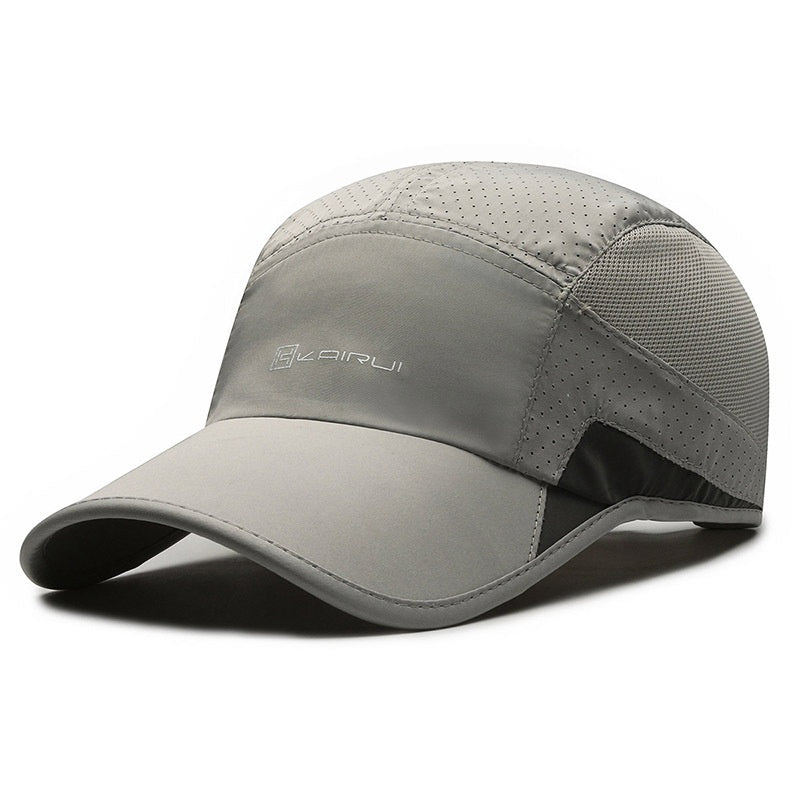 Quick-drying Hat Men's Summer Outdoor Sports Peaked Cap Couple Hats Hollow Lightweight Breathable