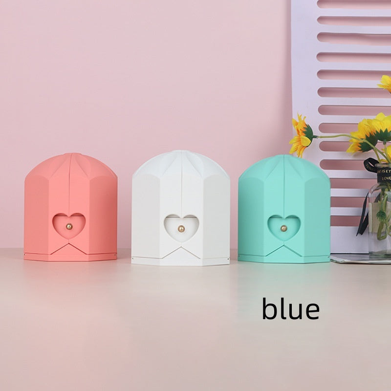 Creative Double Open Rose Gift Box Drawer Jewelry Box