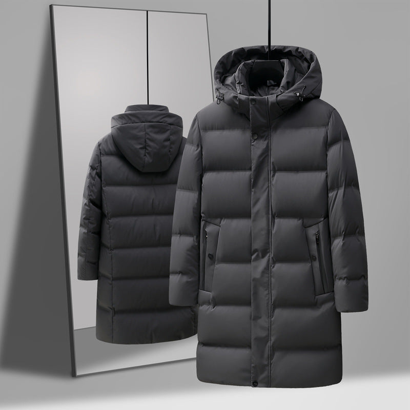 Men's Fashion Mid-length Thick Down Jacket Coat