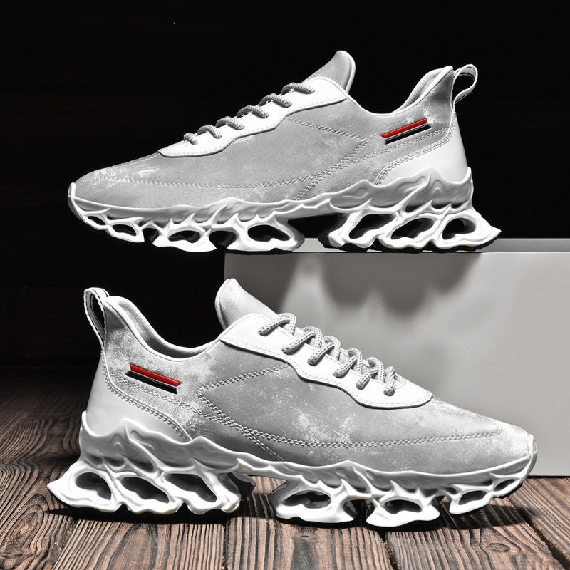 Trendy Men's Flyknit Mesh Casual Sneakers