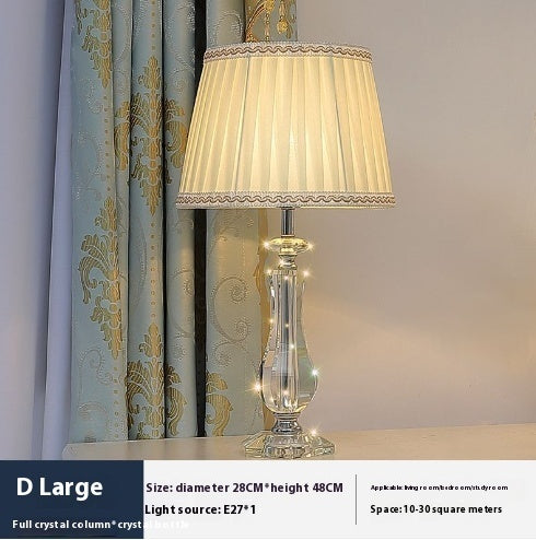 Fashionable Crystal Dimming Remote Control Desk Lamp Lighting
