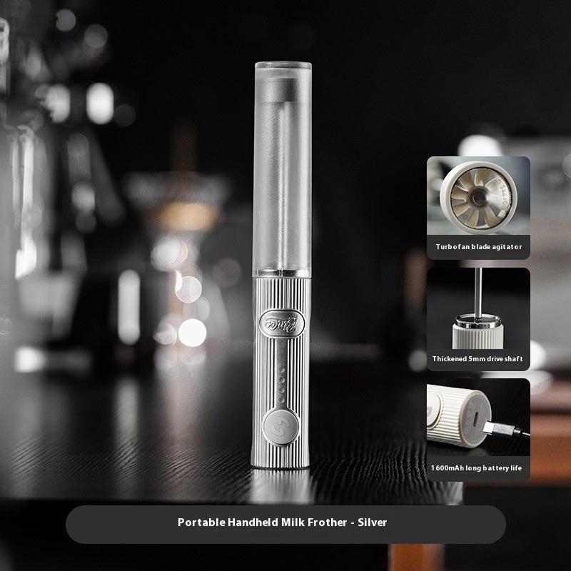 Coffee Frothing Pitcher Portable Milk Frother Electric Handheld