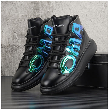 Spring And Autumn New Trend Of Casual Internal High Men's Shoes