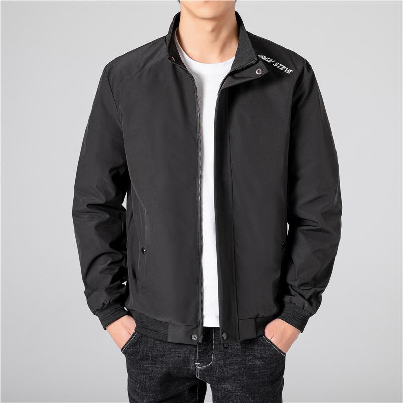 Men's Shirt Stand Collar Large Size Loose Youth Jacket
