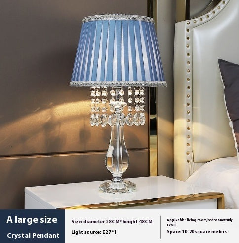 Fashionable Crystal Dimming Remote Control Desk Lamp Lighting