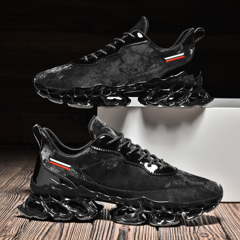 Trendy Men's Flyknit Mesh Casual Sneakers