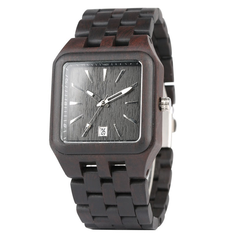 Ebony Quartz Watch