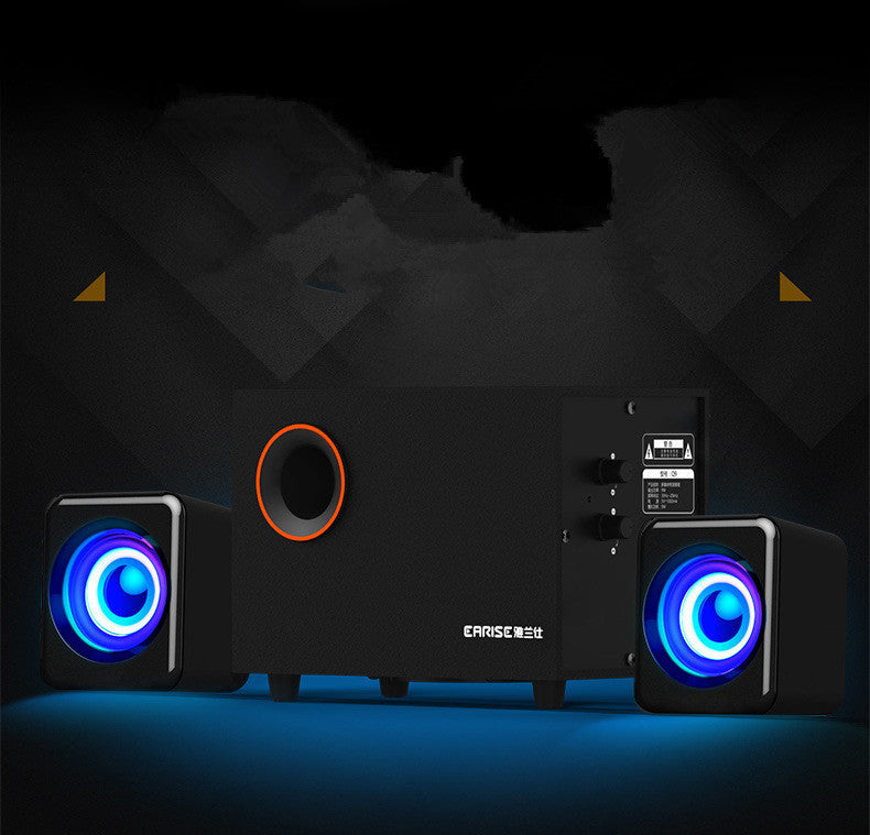 Wooden Multimedia Desktop Subwoofer Laptop Audio