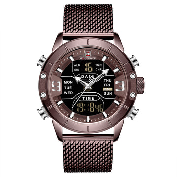 Double Display Men's Multi-function Waterproof Sports Watch
