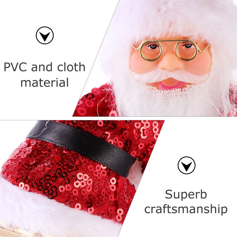 Cartoon Fabric Plush Santa Claus Dolls Children's Toys Pendants Window Decorations