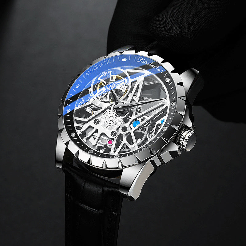 Daystar fish scale mechanical watch