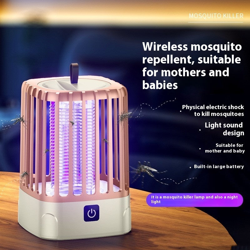 Electric Shock Mosquito Killing Lamp Household Outdoor Camping Portable