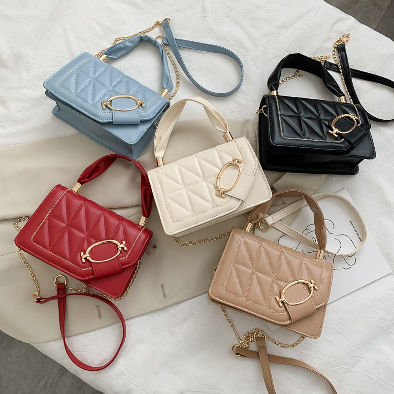 Fashion Portable Small Square Bag With Chain Shoulder