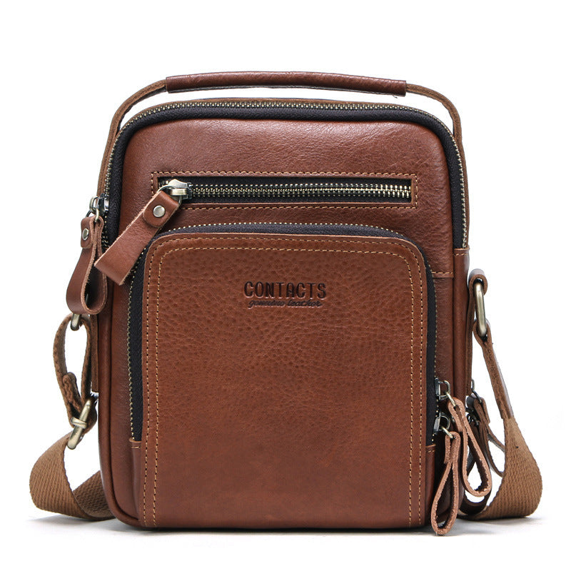 Dark Angels Fashion Trend Retro Crazy Horse Leather Bag