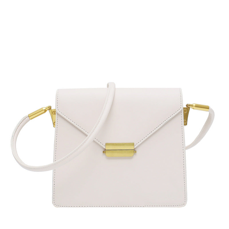 Crossbody Small Black Bag Chic Bag Female New Wave Korean Version Of The Wild Simple One-Shoulder Retro Hong Kong Style Small Square Bag