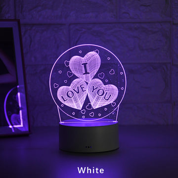 3D Night Light Led Table Lamp Lover Show Love Gift Room Decoration Mini Table Lamp