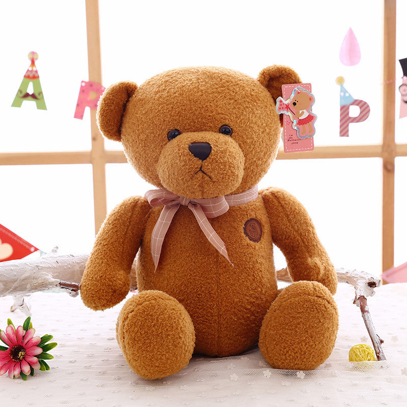 New Sitting Bow Tie Teddy Bear Plush Toy Bear Doll