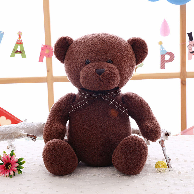 New Sitting Bow Tie Teddy Bear Plush Toy Bear Doll