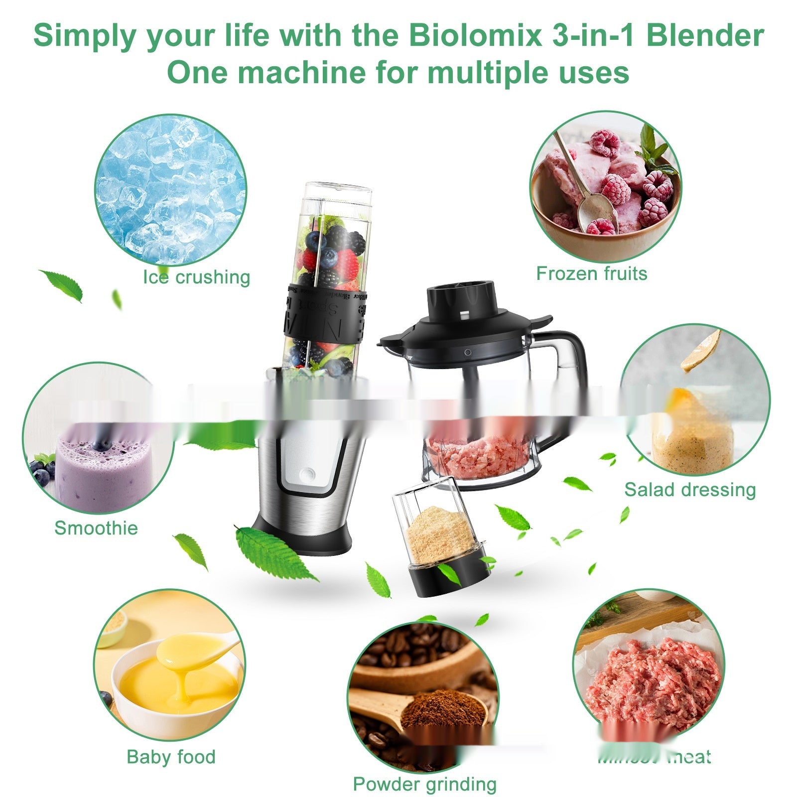 Multifunctional Household Electric Mixer Juicer Grinder