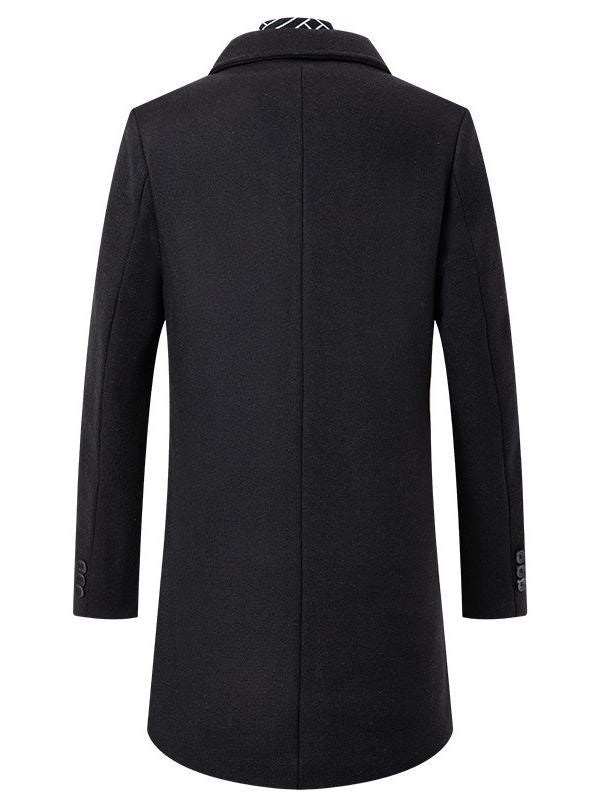 Autumn And Winter Woolen Coat Coat Fashion Scarf Mid-length