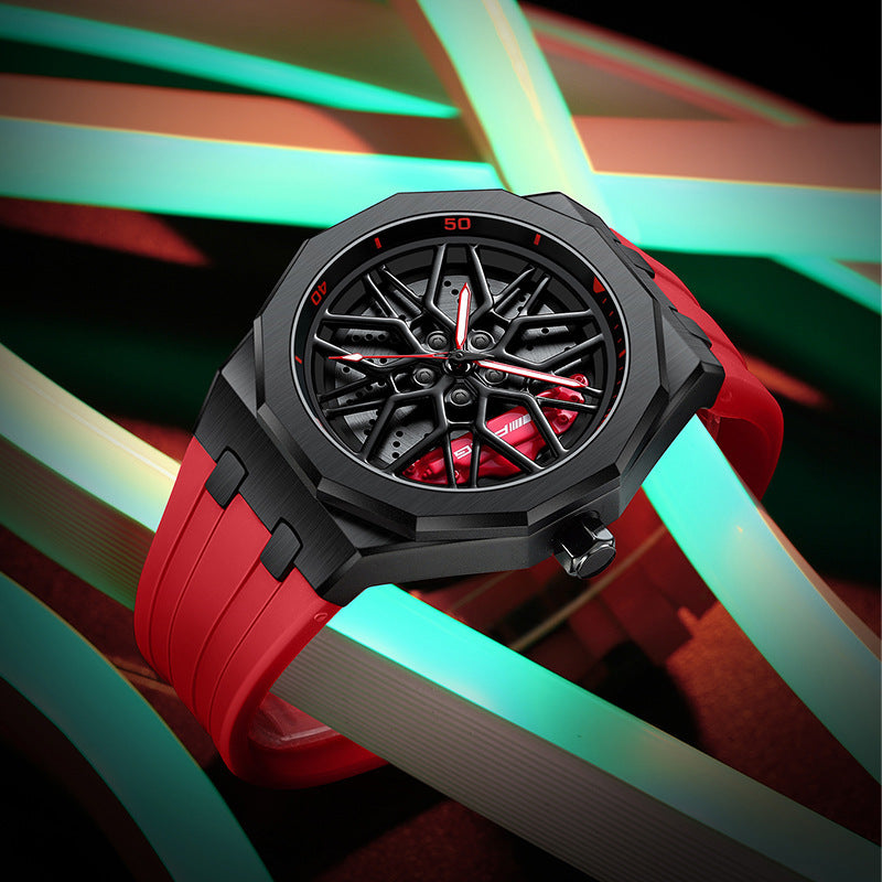 Men's Forged Hollow Waterproof Wheel Watch
