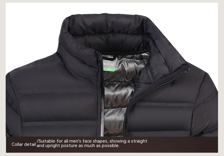 Korean Style Stand-up Collar Cotton-padded Coat Thickened Keep Warm And Handsome Cotton-padded Jacket