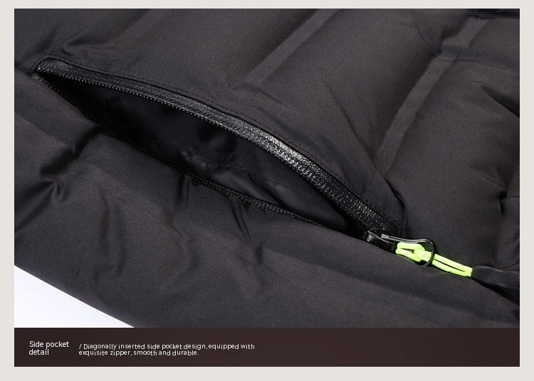 Korean Style Stand-up Collar Cotton-padded Coat Thickened Keep Warm And Handsome Cotton-padded Jacket