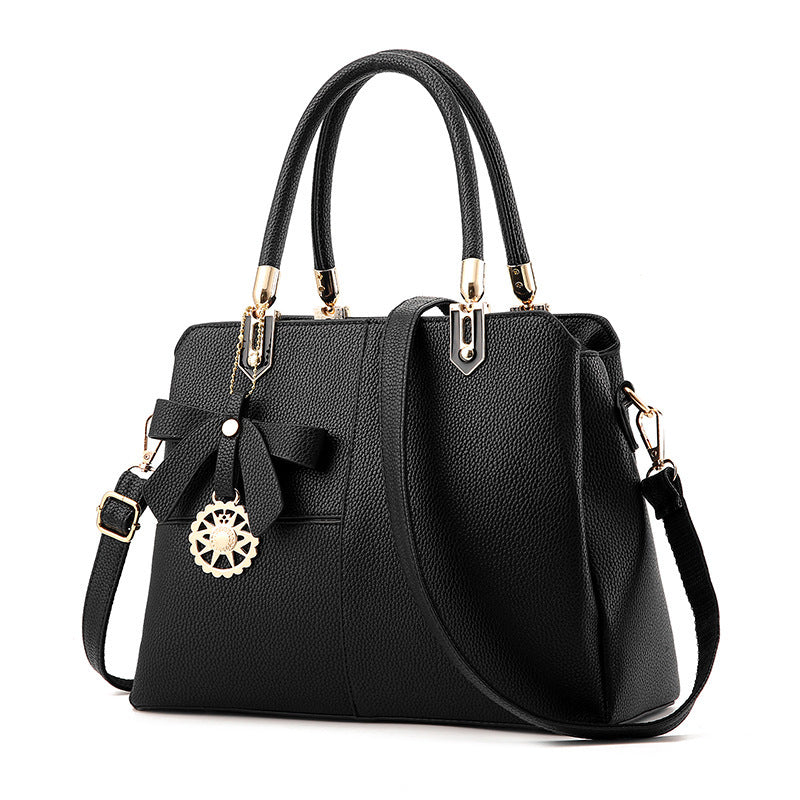 Women's contrast color handbag shoulder bag