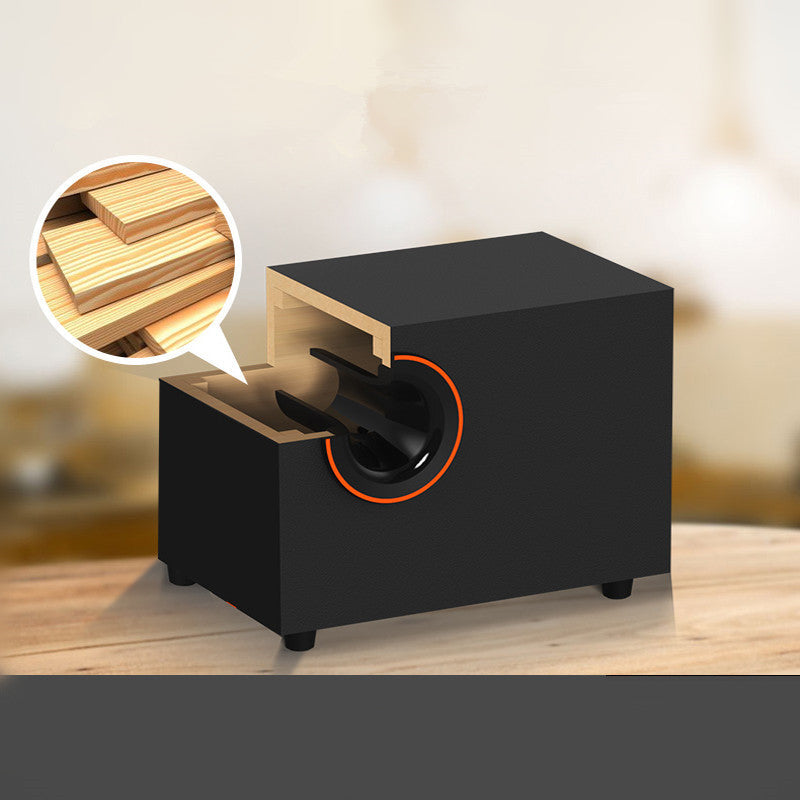 Wooden Multimedia Desktop Subwoofer Laptop Audio