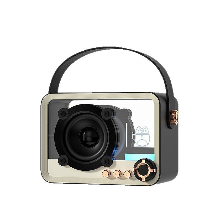 Glass Bluetooth Speaker Portable Mini Outdoor USB Charging