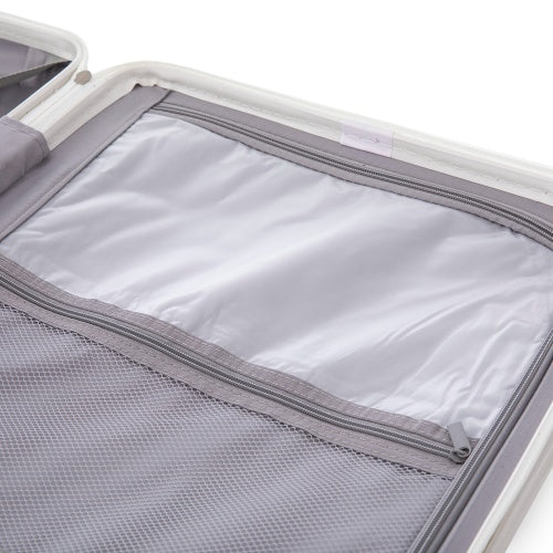 ABS Spinner Wheel Luggage  Carry On Suitcase  With Cup Holder  USB Port  Phone Holder 20  24   28