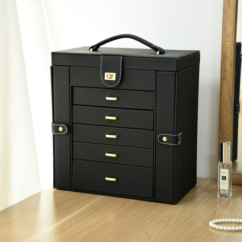 Multi-Layer Large Capacity Hand Jewelry Earrings Earrings Watch Storage Box