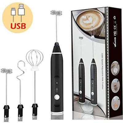 Rechargeable Electric Milk Frother Automatic Kitchen Juice Food Mixer Cream Egg Beater Blender