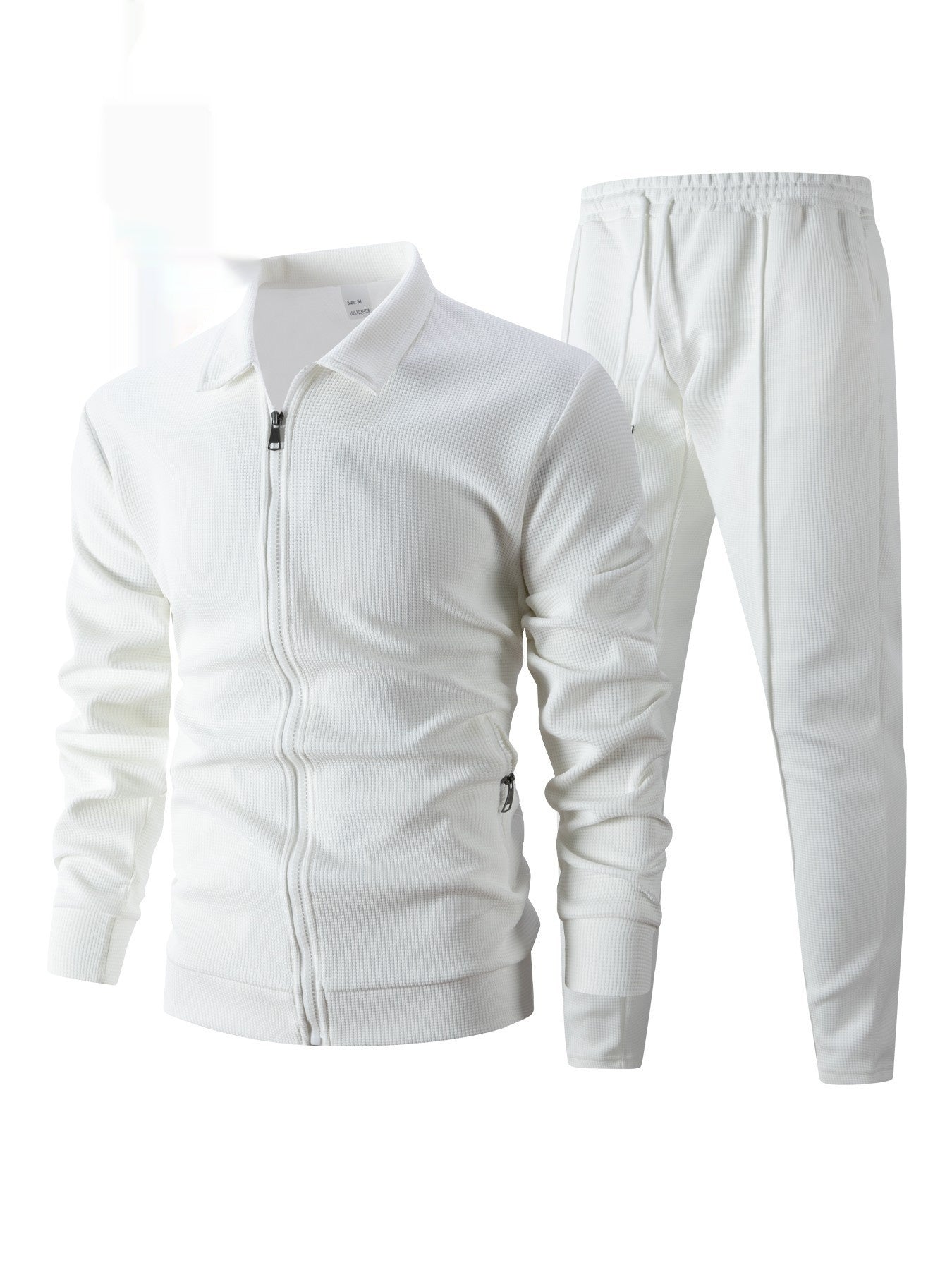 Autumn Youth Zipper Pocket Lapels Slim Fit Men's Jacket Suits