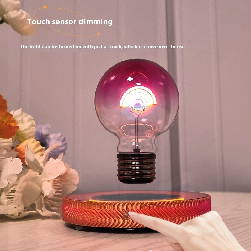 Magnetic Suspension Rainbow Bulb Decoration Creative Atmosphere Small Night Lamp