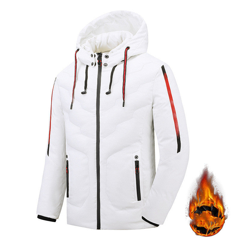 Men's Cotton Coat Men's Mid-length Thickening