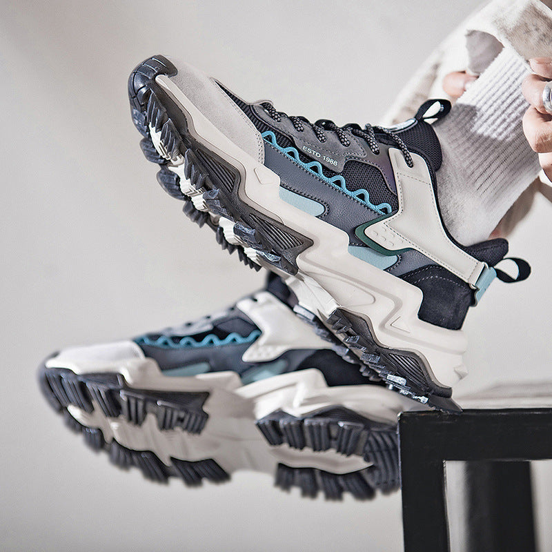 Fashion mesh stitching casual shoes