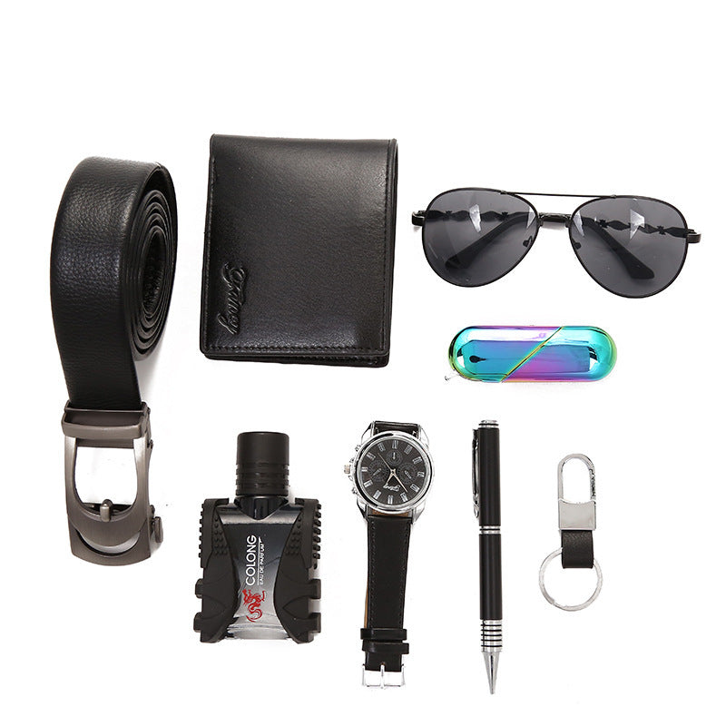 Men's belt wallet set