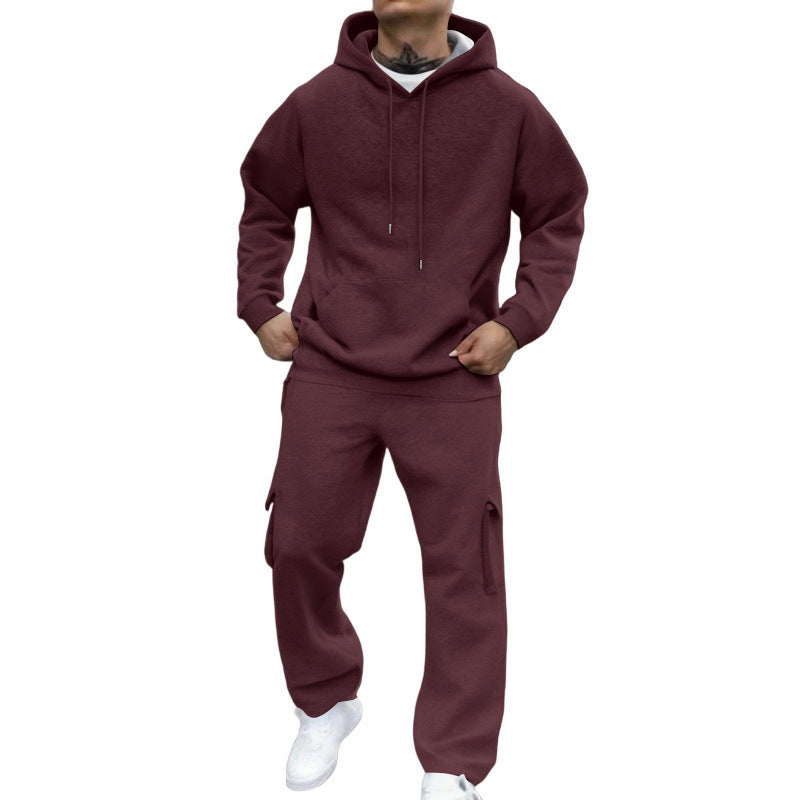 Men's New Autumn And Winter Fashion Hooded Pullover Suit