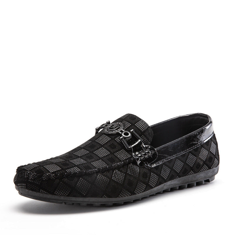 Men's leather shoes with soft soles