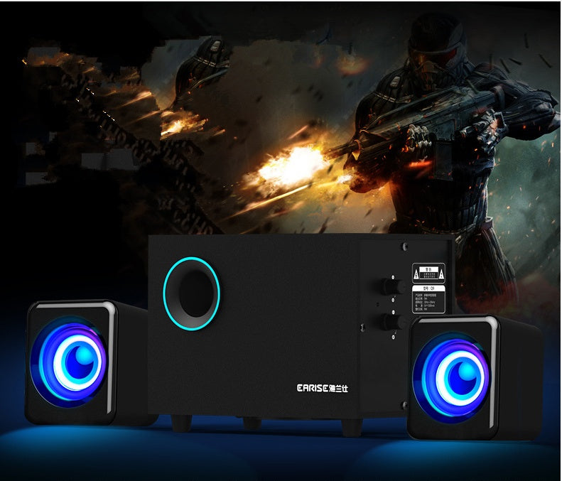 Wooden Multimedia Desktop Subwoofer Laptop Audio