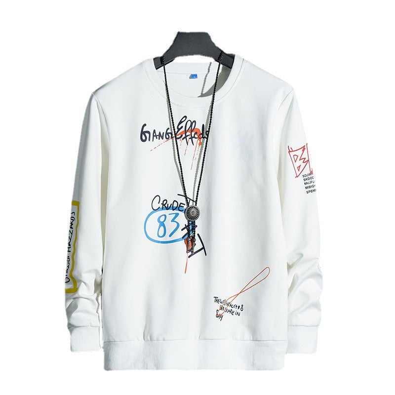 Men's Sweatshirt Crew Neck Youth Student Long Sleeve T-shirt