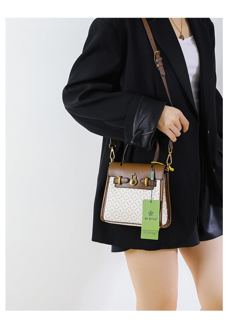Spring High-grade Fashion Portable Temperament Printed Shoulder Messenger Bag