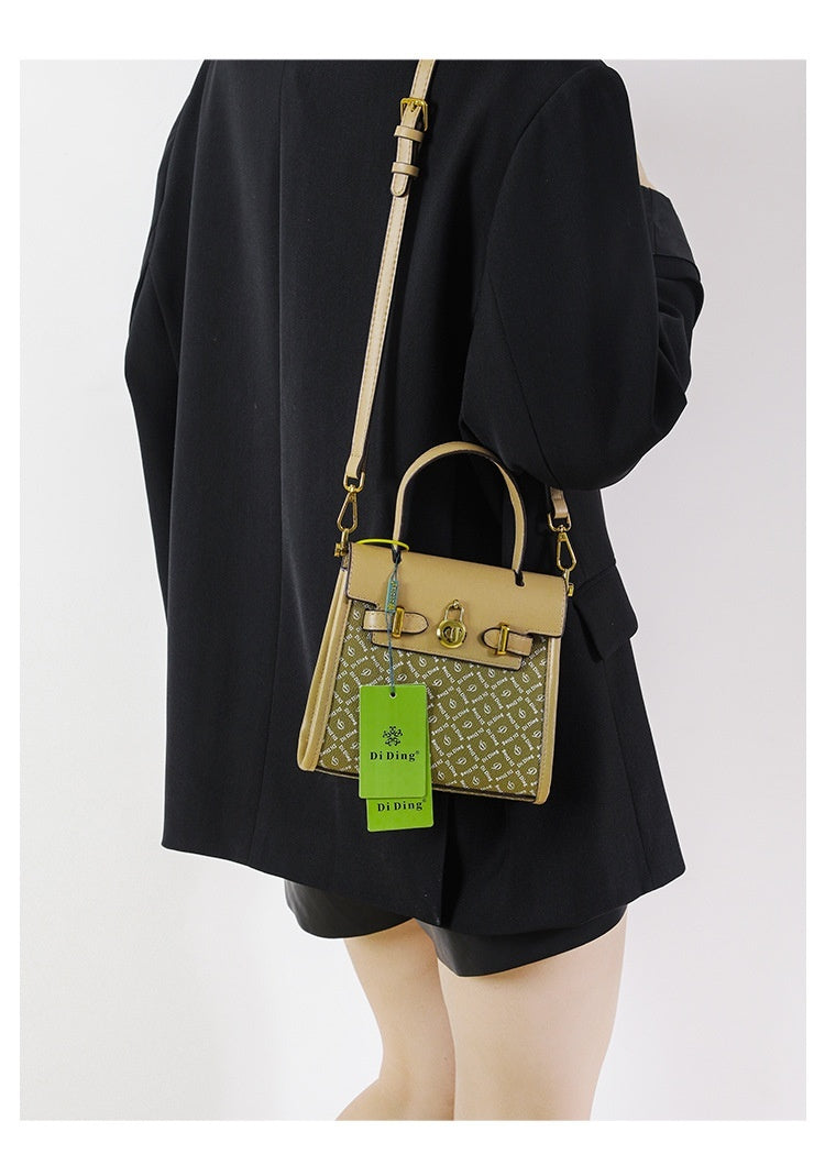 Spring High-grade Fashion Portable Temperament Printed Shoulder Messenger Bag