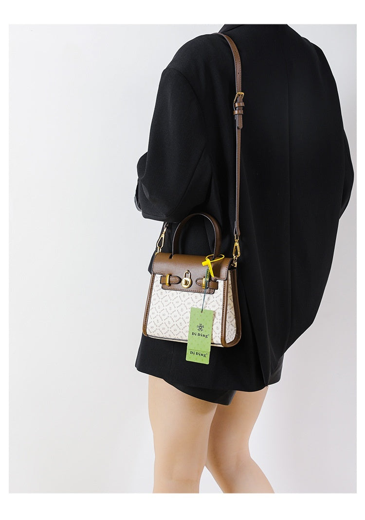 Spring High-grade Fashion Portable Temperament Printed Shoulder Messenger Bag