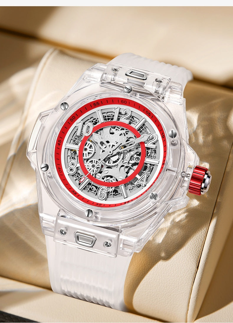 Automatic Mechanical Watch Men's Waterproof Transparent