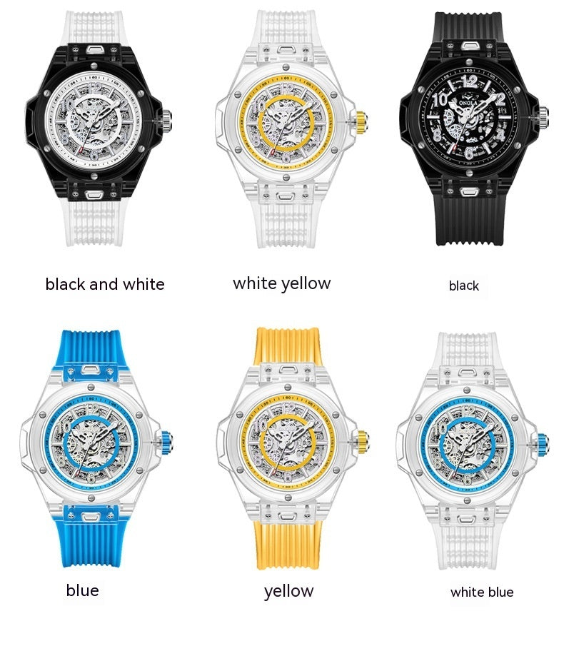 Automatic Mechanical Watch Men's Waterproof Transparent