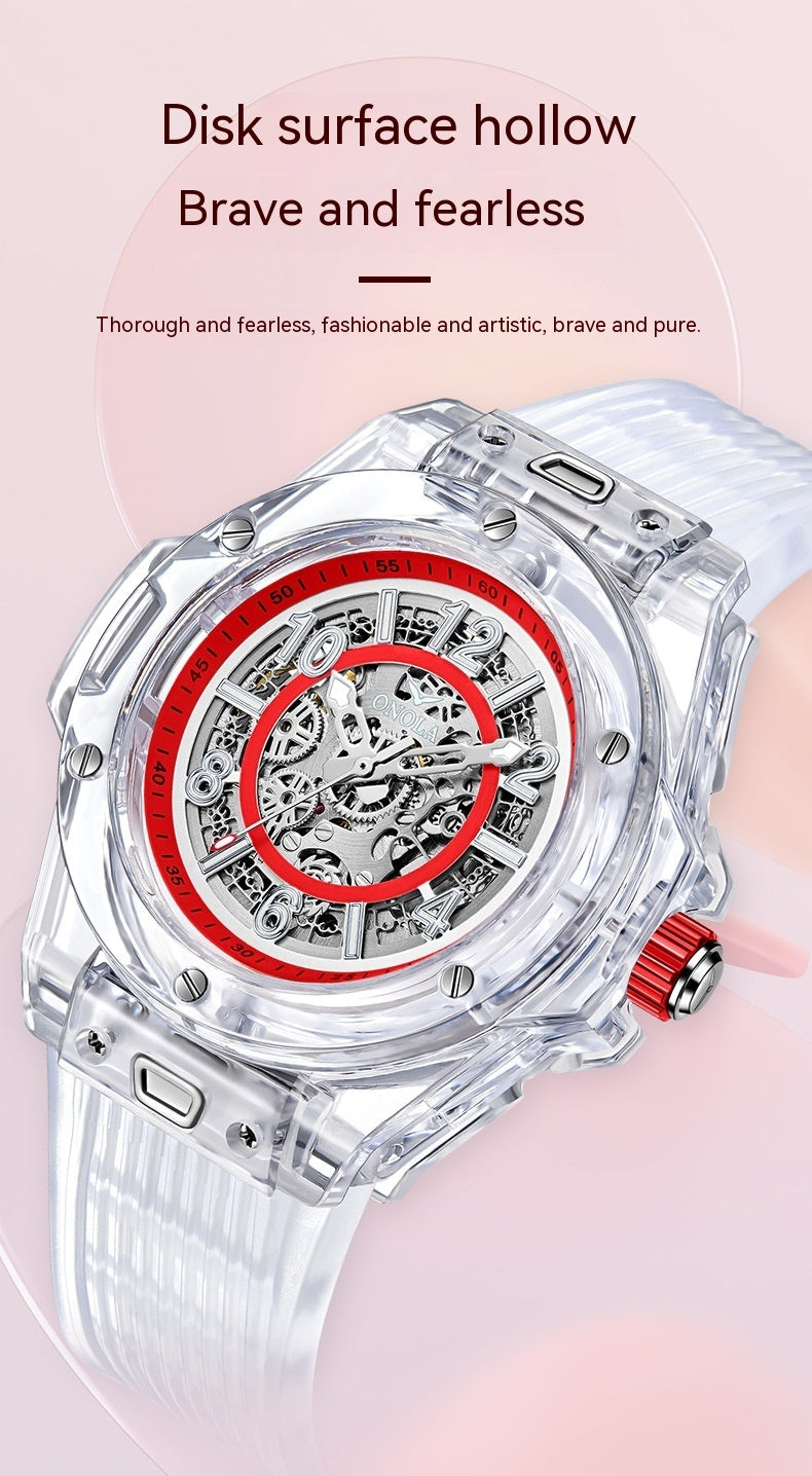 Automatic Mechanical Watch Men's Waterproof Transparent